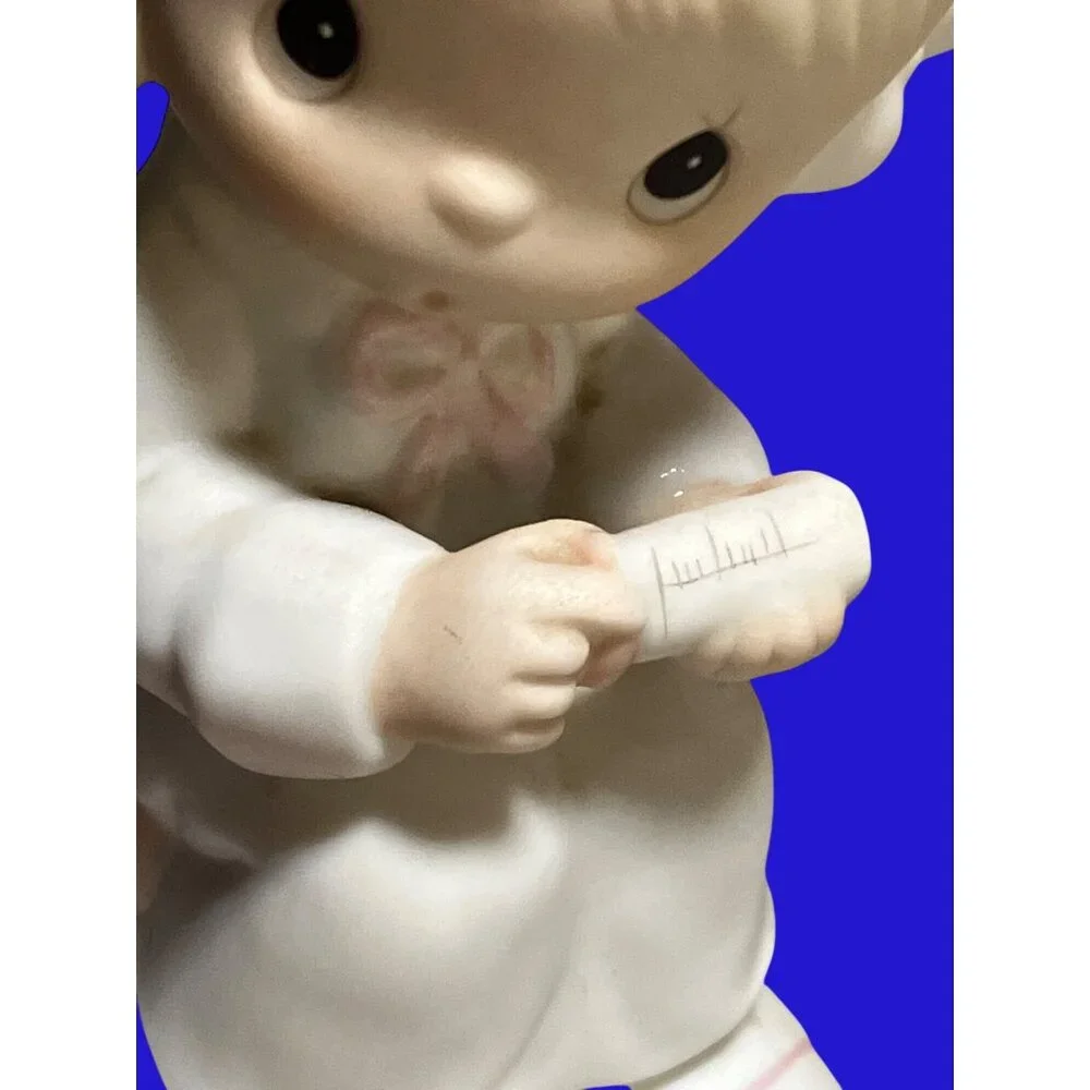 Precious Moments Love Beareth All Things Figurine E-7158 Nurse and Bear